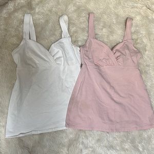 Victoria Secret two pack cross front bra top